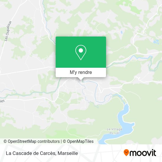 La Cascade de Carcès plan