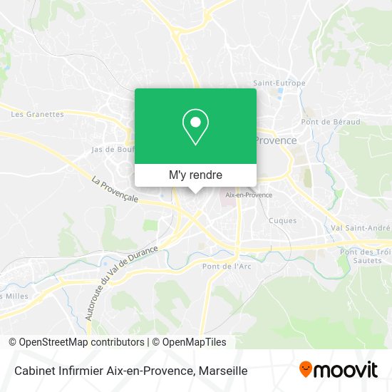 Cabinet Infirmier Aix-en-Provence plan