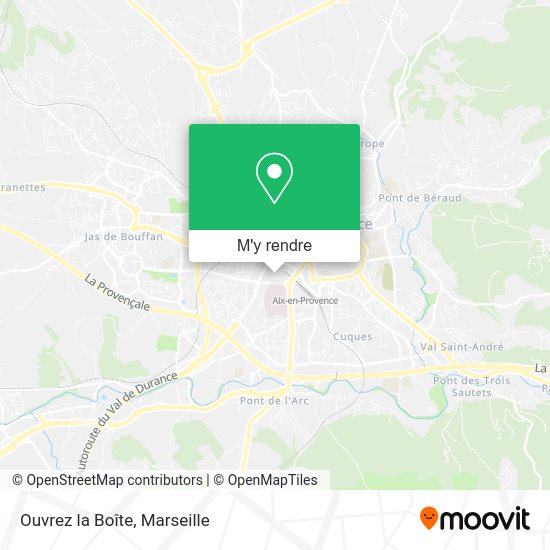 Ouvrez la Boîte plan