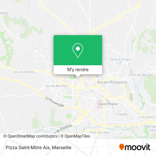 Pizza Saint-Mitre Aix plan