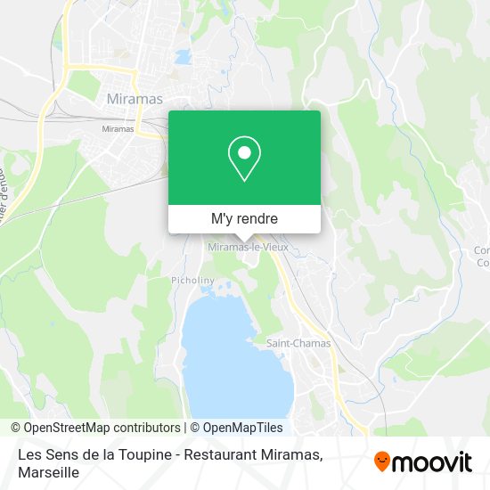 Les Sens de la Toupine - Restaurant Miramas plan
