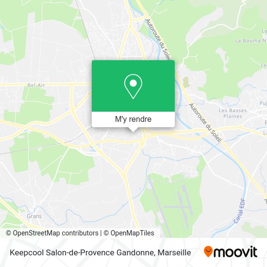 Keepcool Salon-de-Provence Gandonne plan