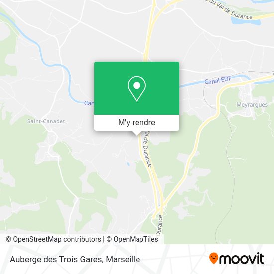 Auberge des Trois Gares plan