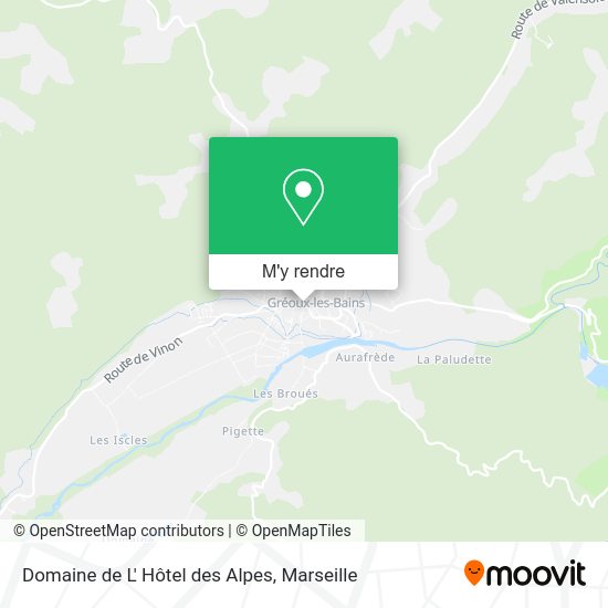 Domaine de L' Hôtel des Alpes plan