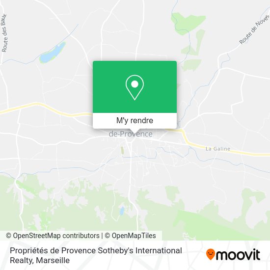 Propriétés de Provence Sotheby's International Realty plan