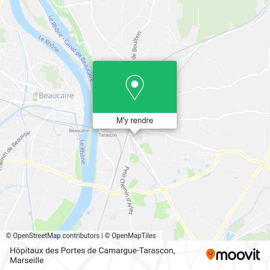 Hôpitaux des Portes de Camargue-Tarascon plan