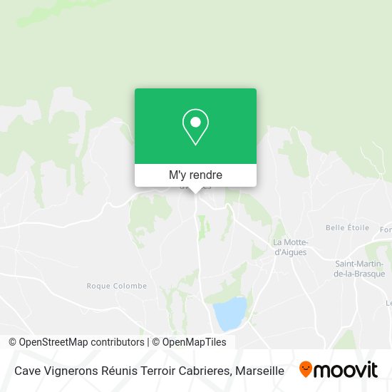 Cave Vignerons Réunis Terroir Cabrieres plan