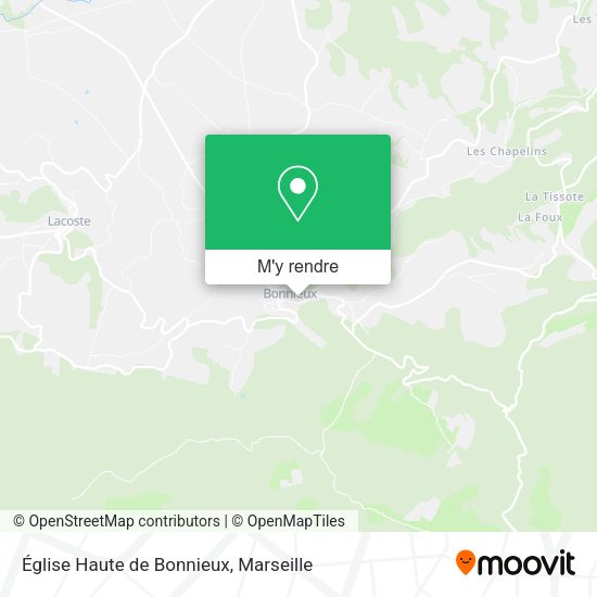 Église Haute de Bonnieux plan