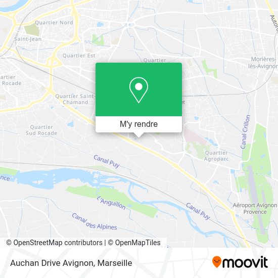 Auchan Drive Avignon plan