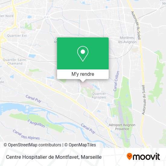 Centre Hospitalier de Montfavet plan