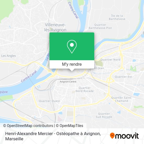 Henri-Alexandre Mercier - Ostéopathe à Avignon plan