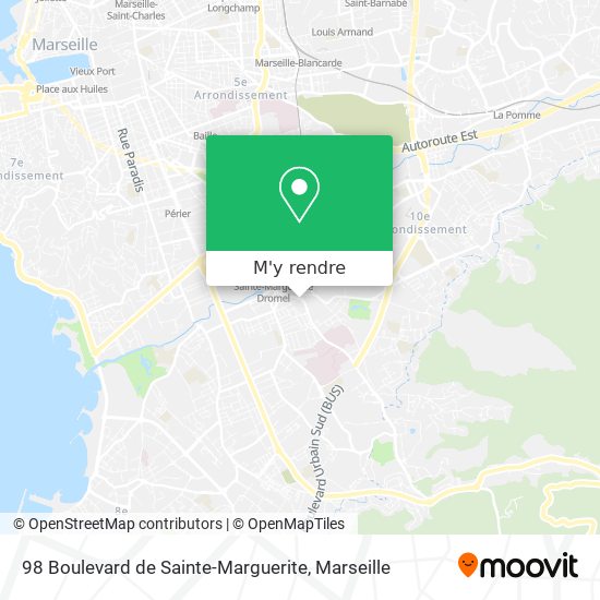 98 Boulevard de Sainte-Marguerite plan