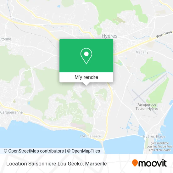 Location Saisonnière Lou Gecko plan