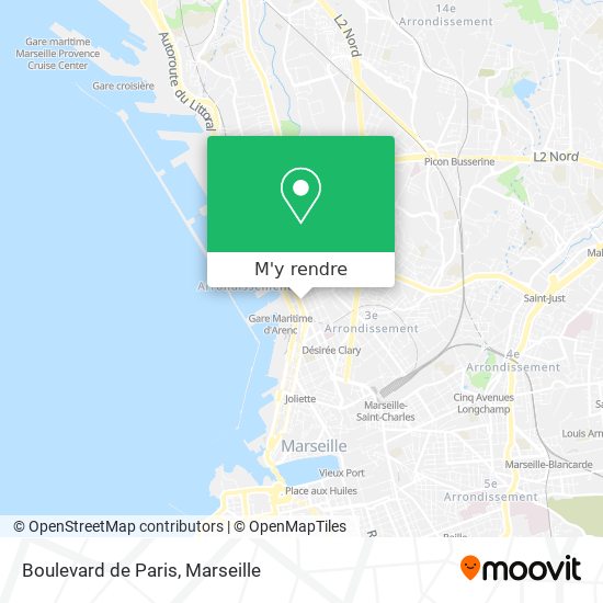 Boulevard de Paris plan
