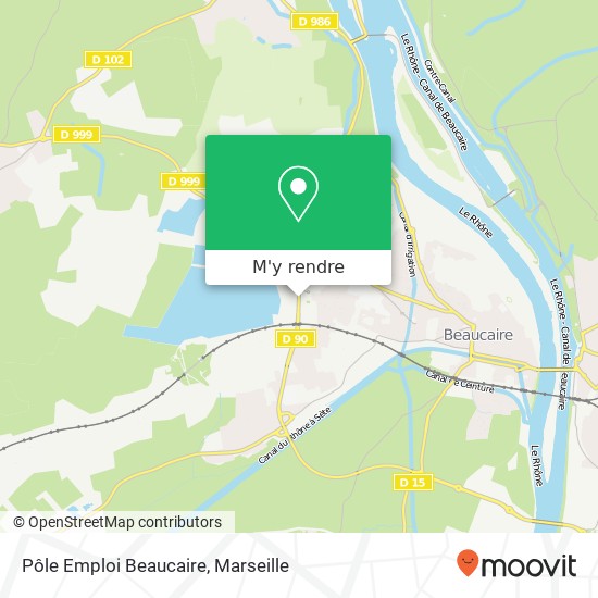 Pôle Emploi Beaucaire plan