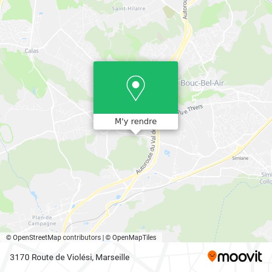 3170 Route de Violési plan