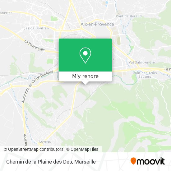 Chemin de la Plaine des Dés plan