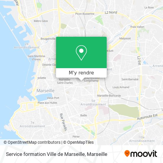 Service formation Ville de Marseille plan