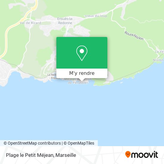 Plage le Petit Méjean plan