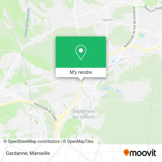 Comment aller  Gardanne  Les Pennes-Mirabeau en bus, train ou mtro ?