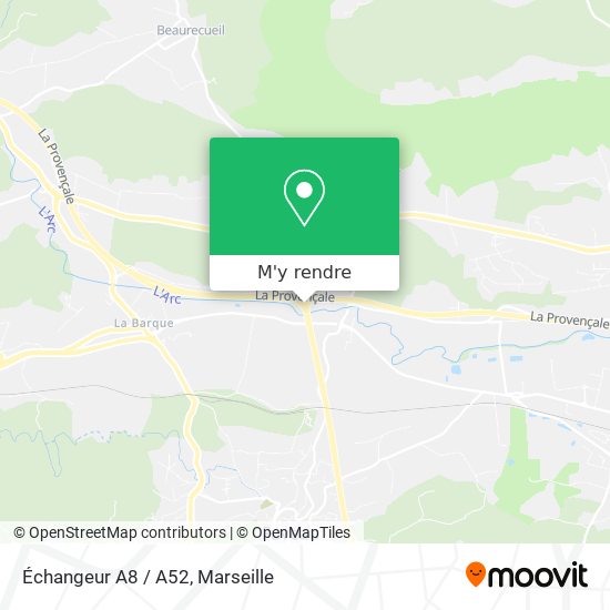 Échangeur A8 / A52 plan