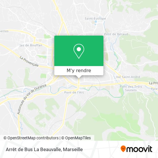 Arrêt de Bus  La Beauvalle plan
