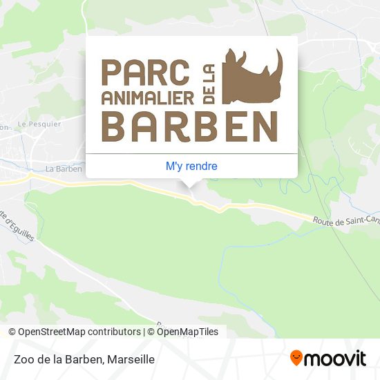 Zoo de la Barben plan