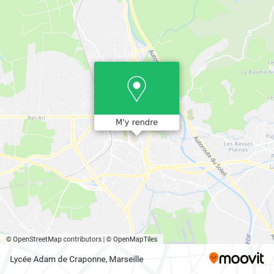 Lycée Adam de Craponne plan