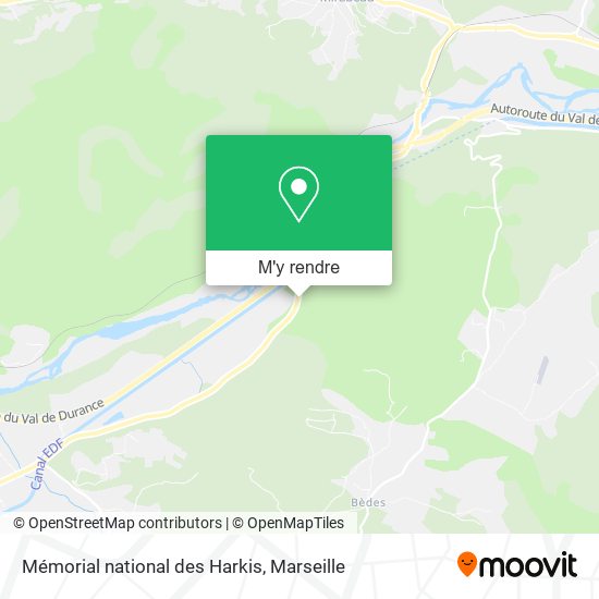 Mémorial national des Harkis plan