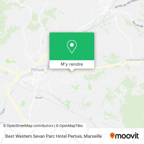 Best Western Sevan Parc Hotel Pertuis plan