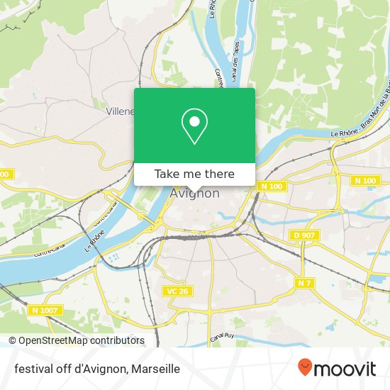 festival off d'Avignon plan