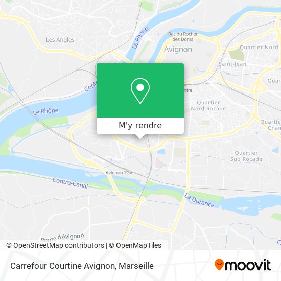 Carrefour Courtine Avignon plan