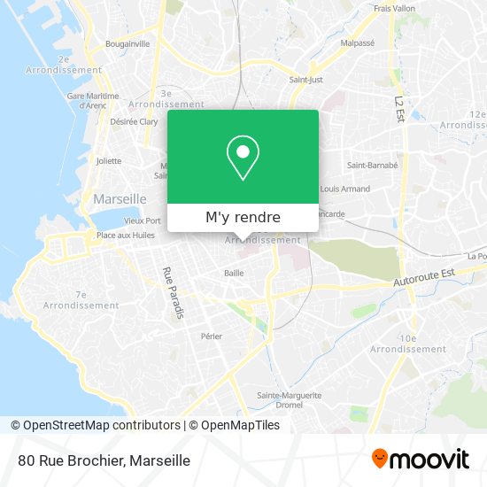 80 Rue Brochier plan