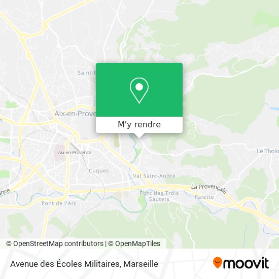Avenue des Écoles Militaires plan