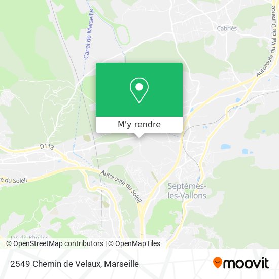 2549 Chemin de Velaux plan