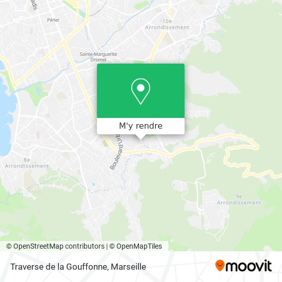 Traverse de la Gouffonne plan