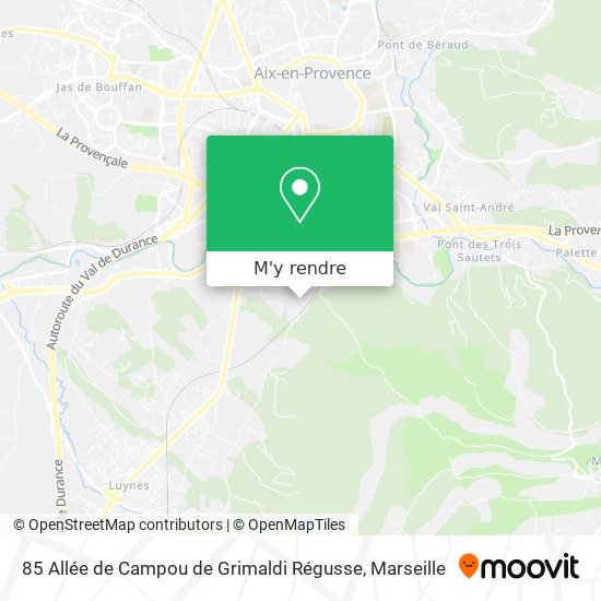 85 Allée de Campou de Grimaldi Régusse plan