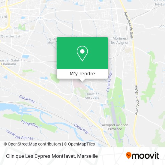 Clinique Les Cypres Montfavet plan