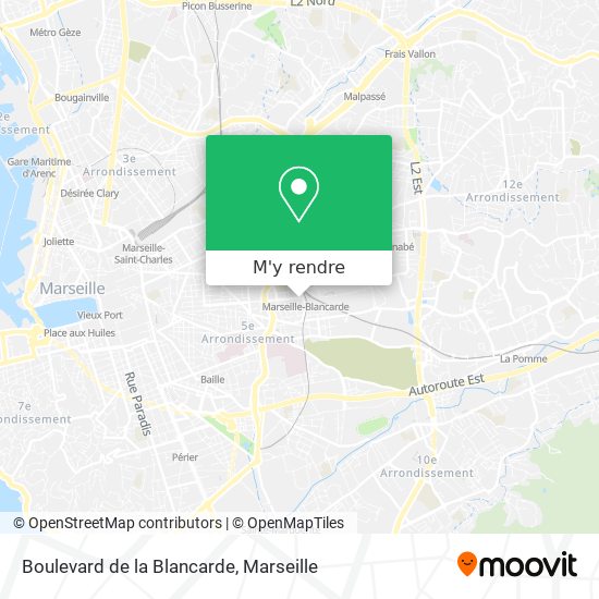 Boulevard de la Blancarde plan