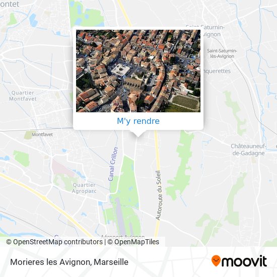 Morieres les Avignon plan