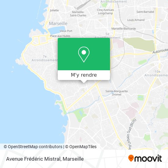 Avenue Frédéric Mistral plan