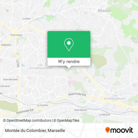 Montée du Colombier plan