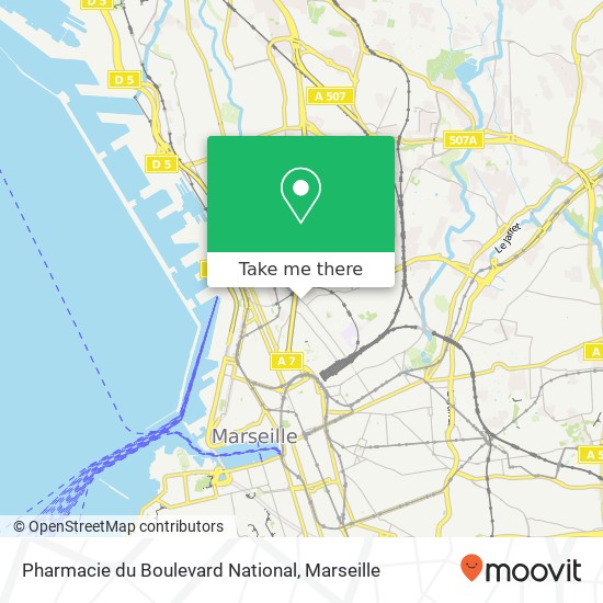 Pharmacie du Boulevard National plan