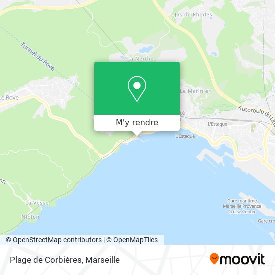 Plage de Corbières plan