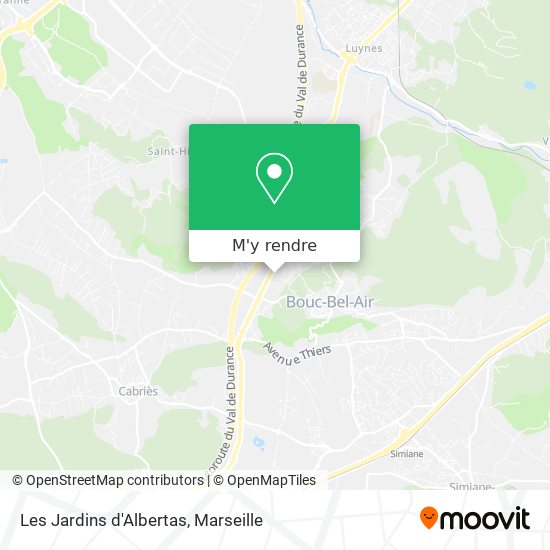 Les Jardins d'Albertas plan