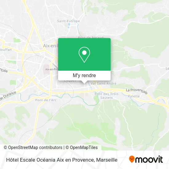 Hôtel Escale Océania Aix en Provence plan