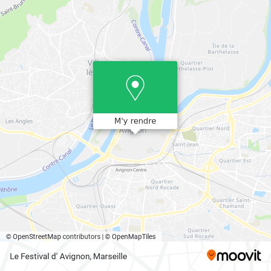 Le Festival d' Avignon plan