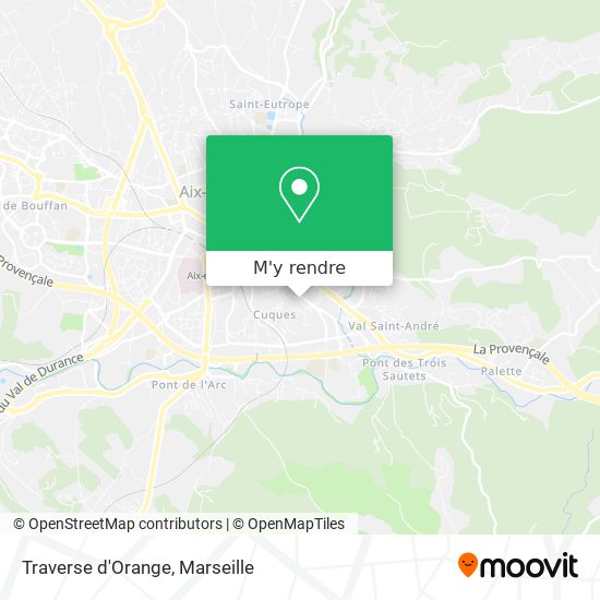 Traverse d'Orange plan