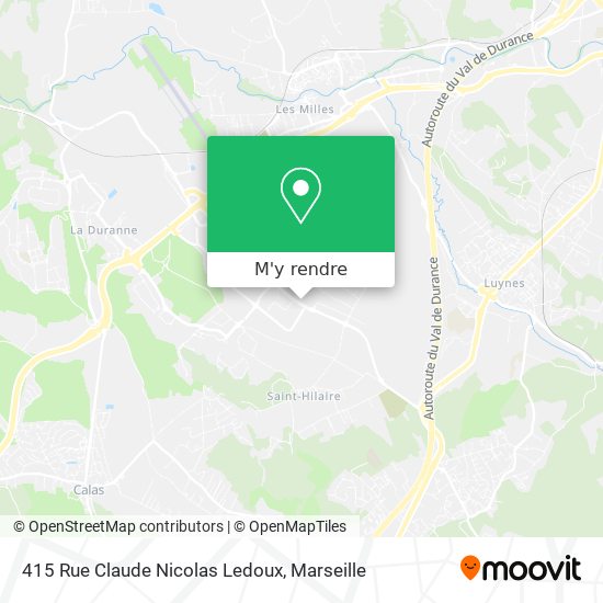 415 Rue Claude Nicolas Ledoux plan