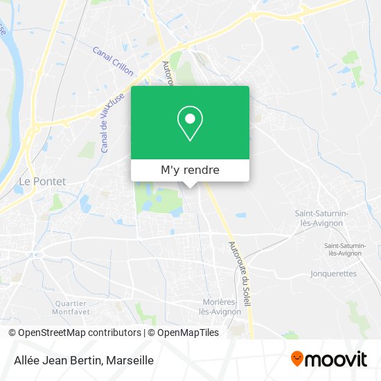 Allée Jean Bertin plan